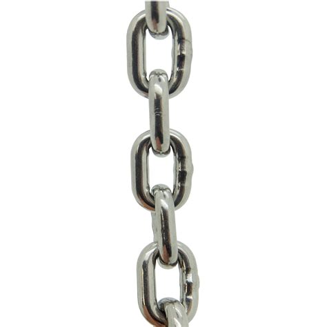 4mm X 16mm X 14mm A4 Aisi 316 Stainless Steel Chain Mbl 800kgs 208