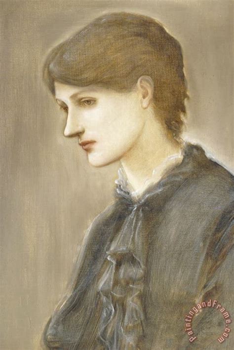 Sir Edward Coley Burne Jones Portrait Of Mrs William J Stillman Nee