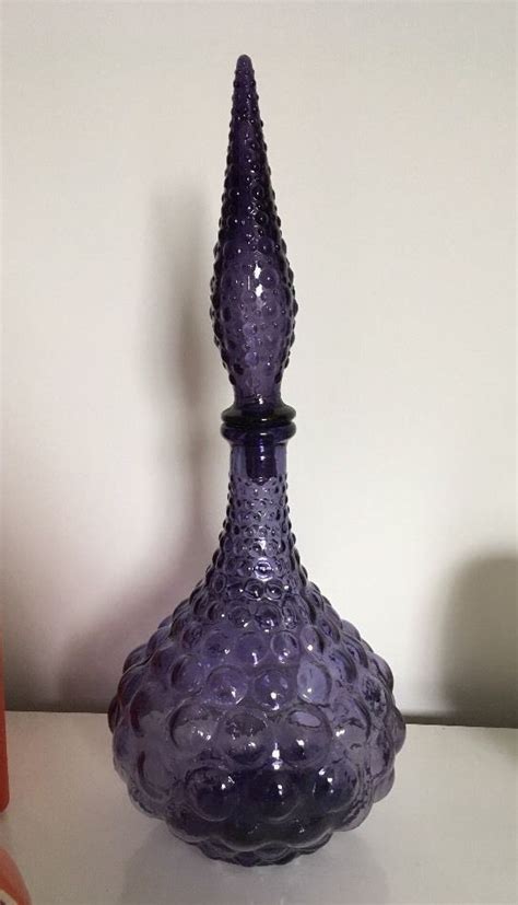 Vintage Retro Empoli Rare Purple Amethyst Colour Genie Pharmacy Bottle Eames Era Ebay
