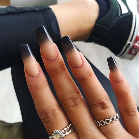 Black Ombre Nails Black Ombre Nails Ombre Nail Designs Pink Ombre Nails