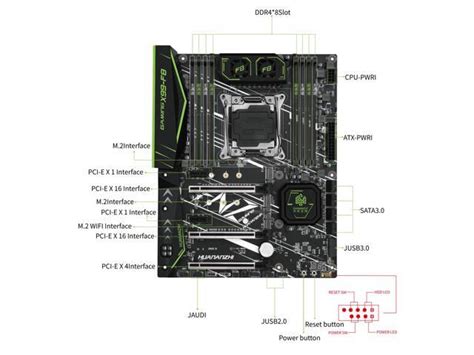 huananzhi x99 f8 x99 motherboard with intel xeon e5 2680 v4 with 4 16g ddr4 recc memory combo