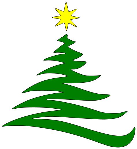 Simple Christmas Tree Outline Clipart Best