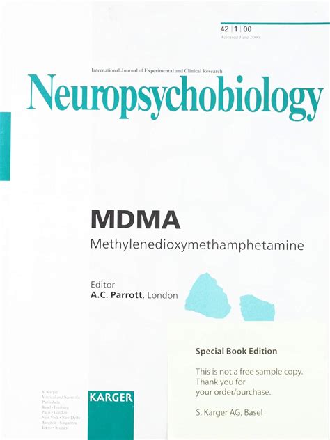 Buy Mdma Methylenedioxymethamphetamine Special Topic Issue