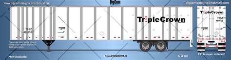 Digcom Designs New Release 53 Ns Triple Crown Roadrailer Trailer