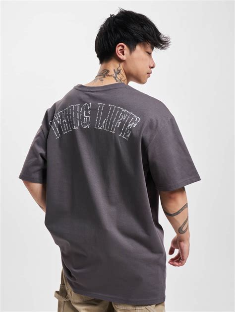 Thug Life Overwear T Shirt Wire In Grey 980472