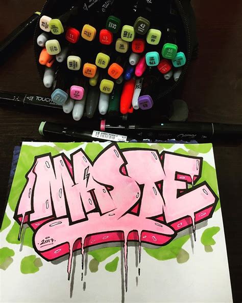 In this way kids also learn some new words . PinkyPie @masteone 🧠🌸🎂 #graffiti #alphabet #e #lettering # ...