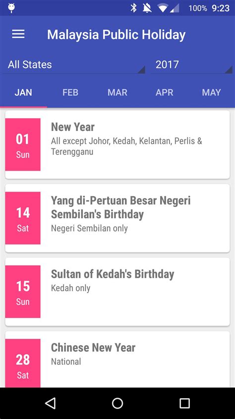 Malaysia Public Holiday 2017 Apk For Android Download