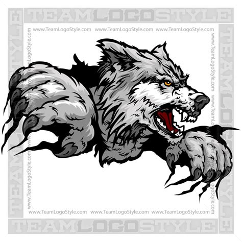 Clip Art Wolf Claws Vector Format  Eps
