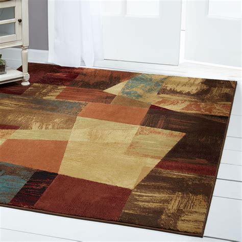 Rugs Modern Abstract Area Rug Contemporary Floral Circles Swirls Cubes