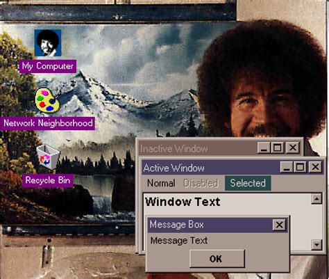 Dedicated To The Late Great Bob Ross Themeworld Free Download