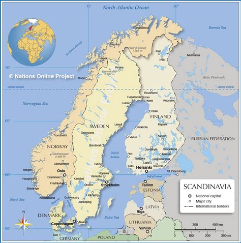 Political Map Of Scandinavia Norway Map Eastern Europe