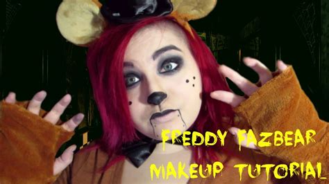 Freddy Fazbear Makeup Tutoral Theravensaysnevermore Youtube