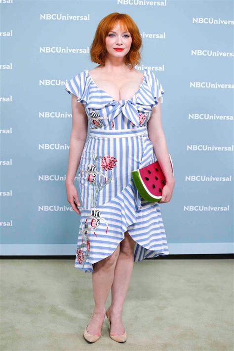 Christina Hendricks Shows Off Her Edgy Style In Mini Dress And Ripped