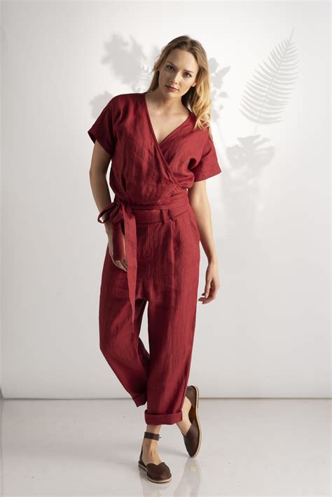 Loose Fit Linen Jumpsuit Allseams