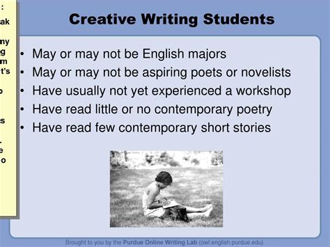 Ppt Working With Creative Writing Students Powerpoint Presentation