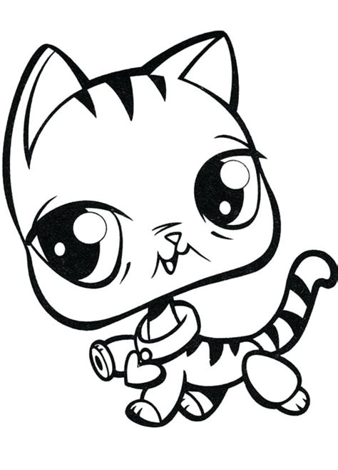 Littlest Pet Shop Cat Coloring Pages At Free