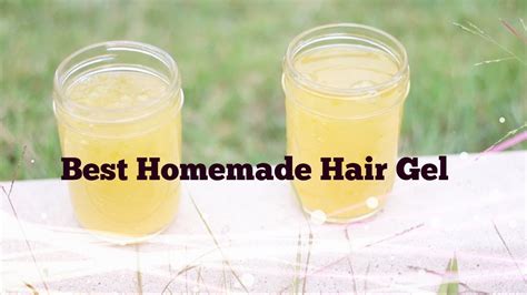 Diy The Best Natural Homemade Hair Gel W Flaxseed Youtube