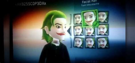 How To Make A Dark Knight Style Joker Xbox Avatar Xbox 360 Wonderhowto