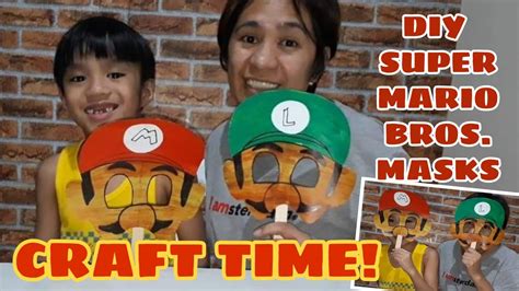 Quarantine Craft For Kids Diy Super Mario Bros Masks Youtube
