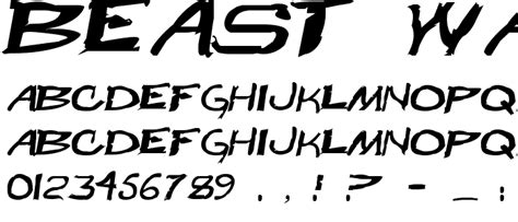 Beast Wars Font Script Trash
