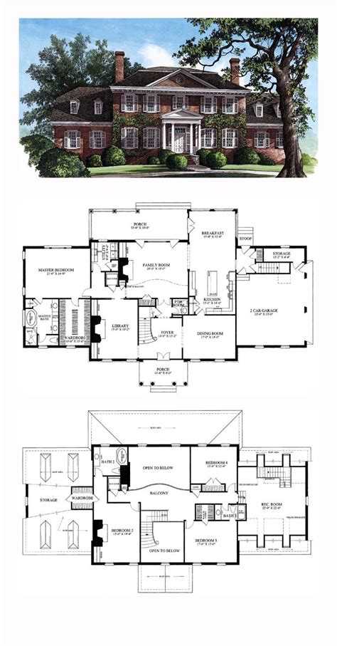 Large Colonial Floor Plans Image To U