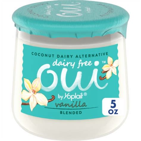 Oui By Yoplait Coconut Based Dairy Free Alternative Vanilla Yogurt Glass Jar Ct Oz QFC