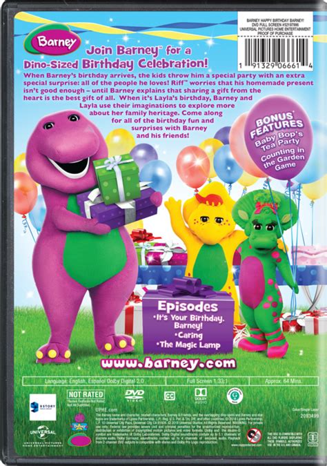 Barney Happy Birthday Barney Own And Watch Barney Happy Birthday