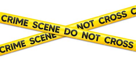 Premium Vector Crime Scene Do Not Cross Tape Attention Police Ribbon