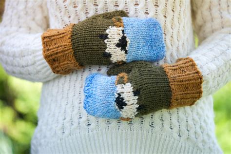 Loom Knit Sheep Themed Hat Mitten And Cowl Pattern Set Mittens Pattern