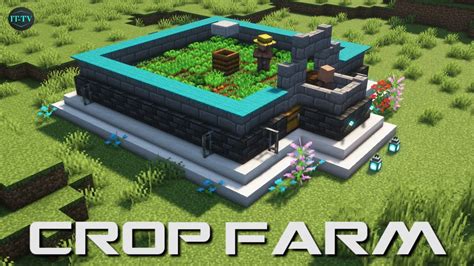 Building A Easy Automatic Crop Farm In Minecraft Tutorial Youtube