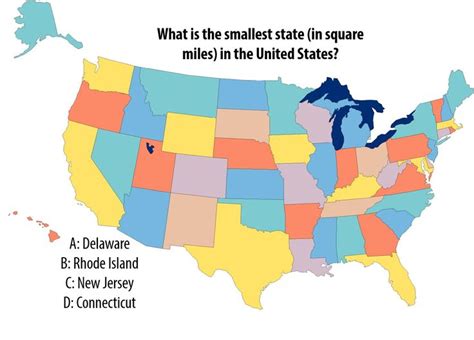 National Trivia Day Question What Is The Smallest State In Square