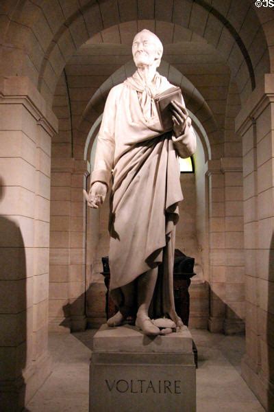 Statue Of Voltaire At Pantheon Paris France