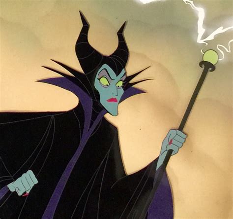 animation collection original production animation cel of maleficent from sleeping beauty 1959