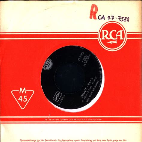 the isley brothers shout part 1 shout part 2 vinyl 7 1959 de reissue hhv