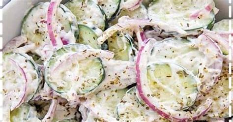 Creamy Italian Cucumber Salad Cooking Healthy Meal Idea