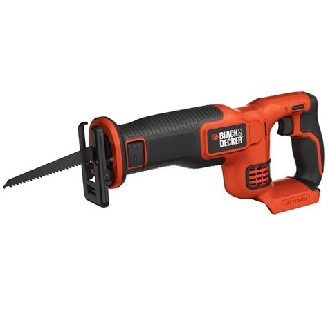 The item is portable, has a metal saw for cutting into flesh and bone, and a wooden handle. BLACK+DECKER 20-Volt MAX Lithium-Ion Cordless ...