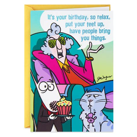 Maxine™ Pretend Youre A Man Funny Birthday Card Greeting Cards