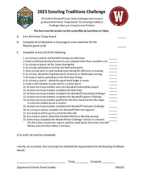 Fillable Online A Year In The Life Of Troop 5109 One Of The First Scouts Bsa Fax Email