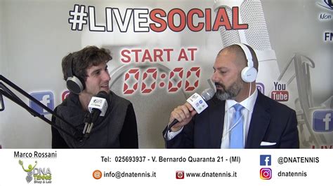 Dna Tennis Live Social Radio Lombardia Youtube