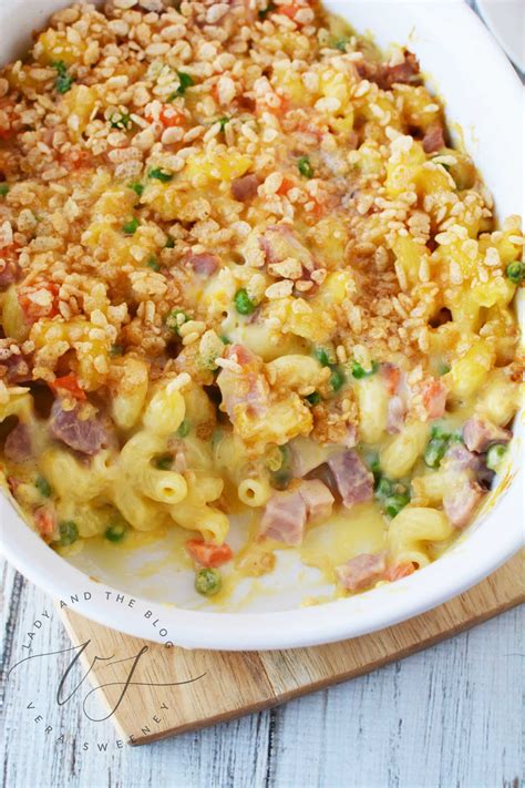 Stir in mexican cheese blend until melted. Ham And Pea Pasta Recipe - Easy Ham And Pasta Casserole For The Family - Lady and the Blog