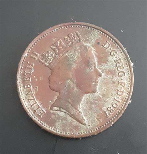 Collectable Elizabeth Ii Dg Reg Fd 1987 Coin Etsy