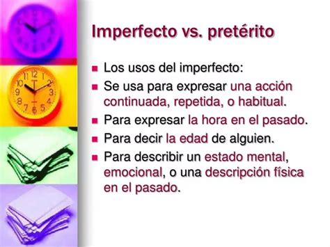 PPT Imperfecto vs pretÃrito PowerPoint Presentation free download