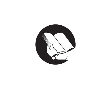 Reading Book Logo And Symbols Silhouette Illustration Black 585038