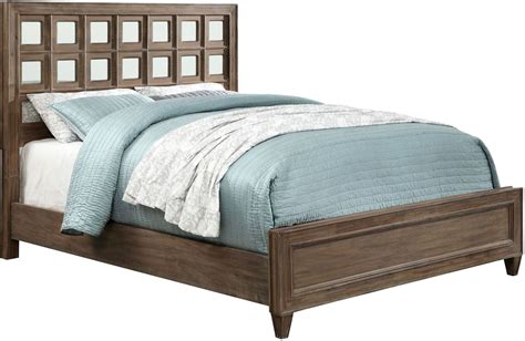 Frontera Rustic Oak Cal King Panel Bed From Furniture Of America Coleman Furniture