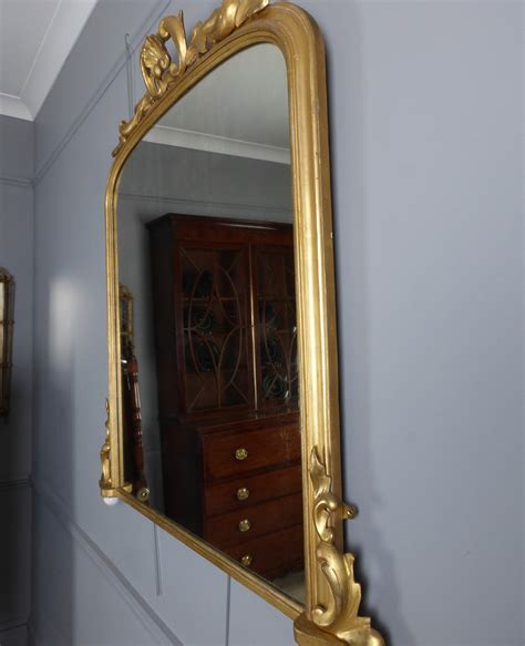 Antique Overmantle Mirror Overmantel Mirror Gilt Mirror Vintage