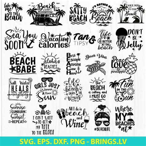Clip Art And Image Files Scrapbooking Embellishments Clipart Vacation Svg