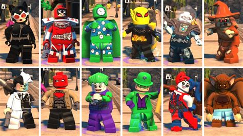 All Batman Villains Characters In Lego Dc Super Villains With Dlc