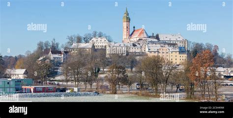 Panorama View On Andechs Monastery Kloster Andechs Famous Bavarian