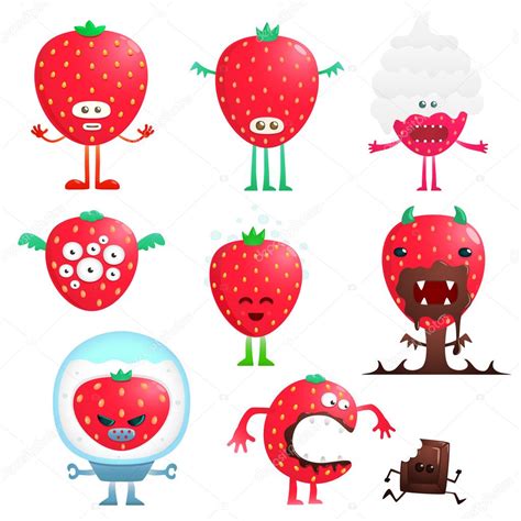 Funny Strawberry Stock Vector Image By ©artenot 4605555