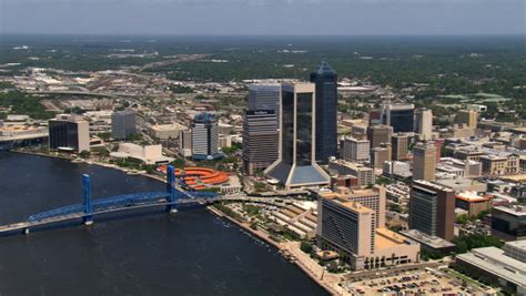 Stock Video Of Aerial View Of Jacksonville Florida Cityscape
